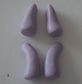 Polymer clay elephant tutorial - step 2