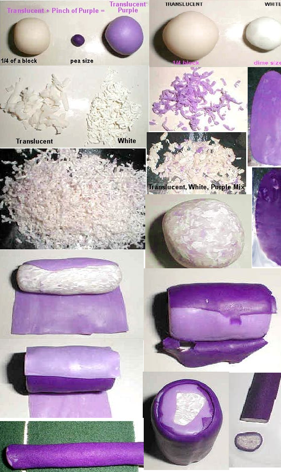 Fake polymer clay agate tutorial