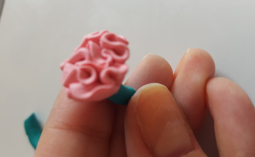 DYI polymer clay carnation flower tutorial