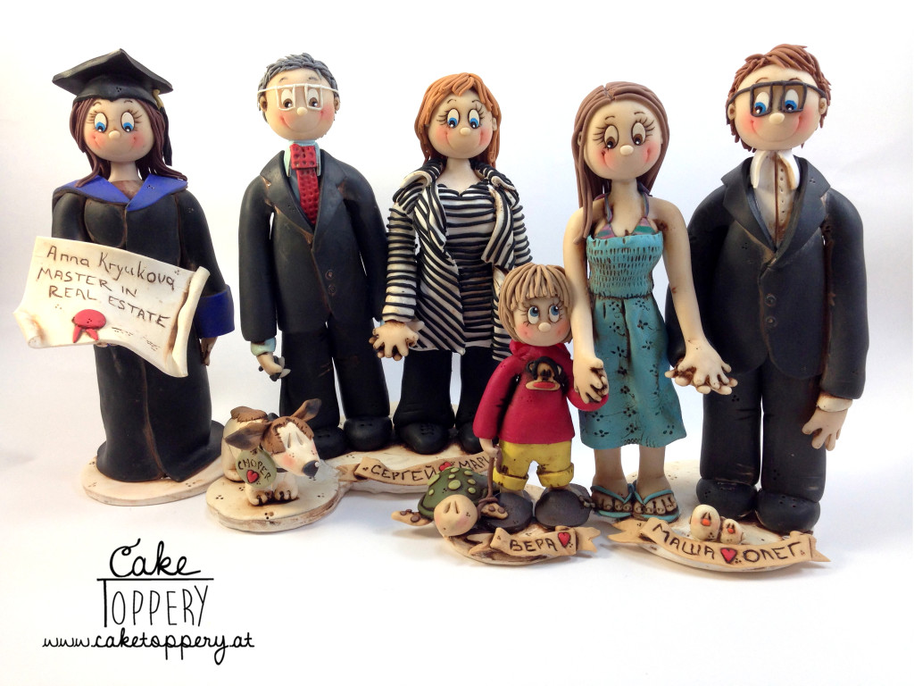 polymer clay wedding cake ornament - groom and bride handmade toppers Polymer clay wedding cake ornaments