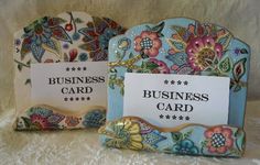 DIY 50 polymer clay business card holder ideas