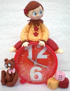 polymer clay fimo clock