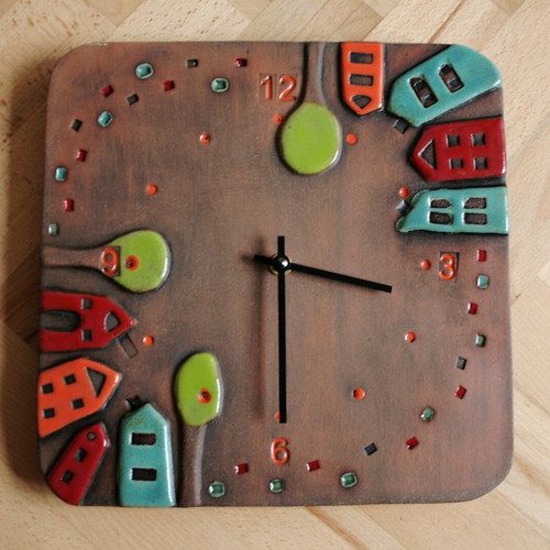 polymer clay fimo clock