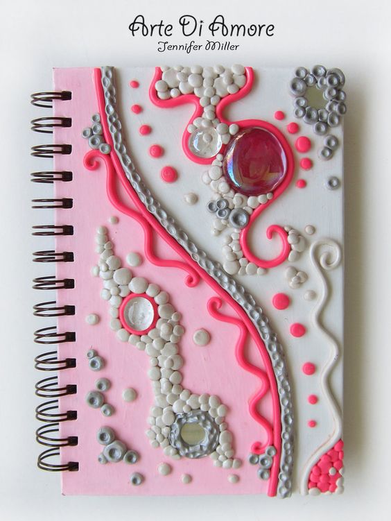 fimo amazing notebook covers polymer clay