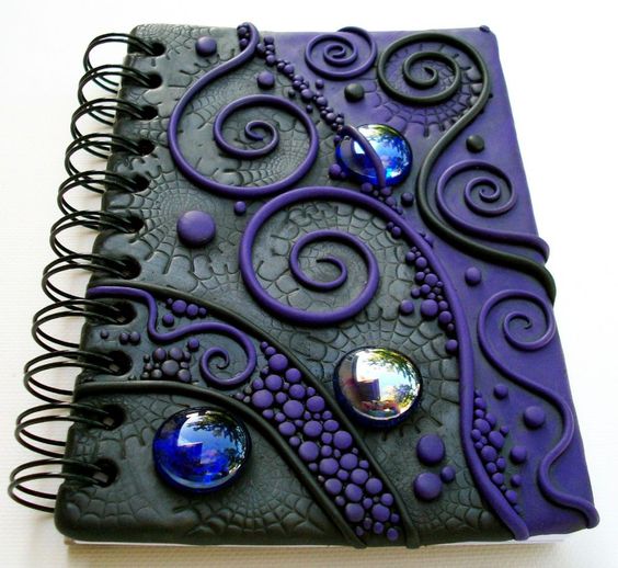 fimo notebook covers polymer clay