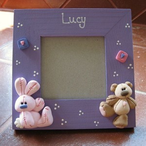 polymer clay photo frame