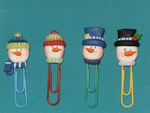 polymer clay paper clips