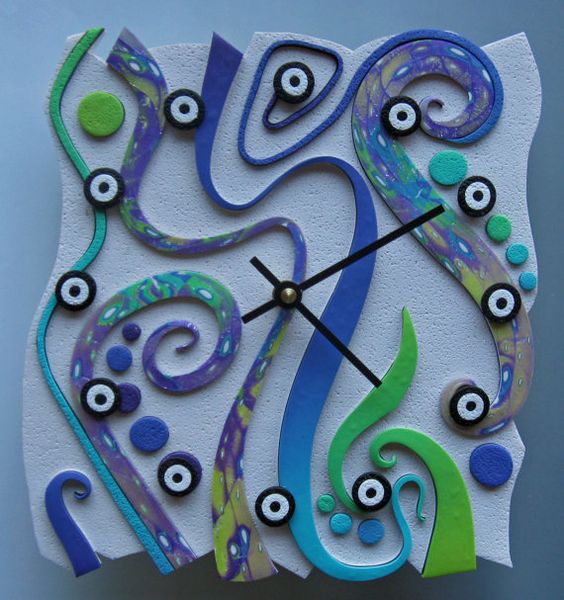 polymer clay fimo clock