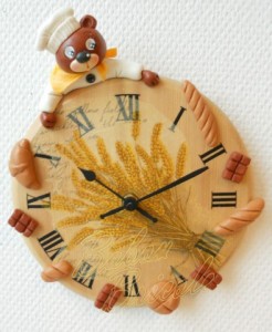 polymer clay fimo clock