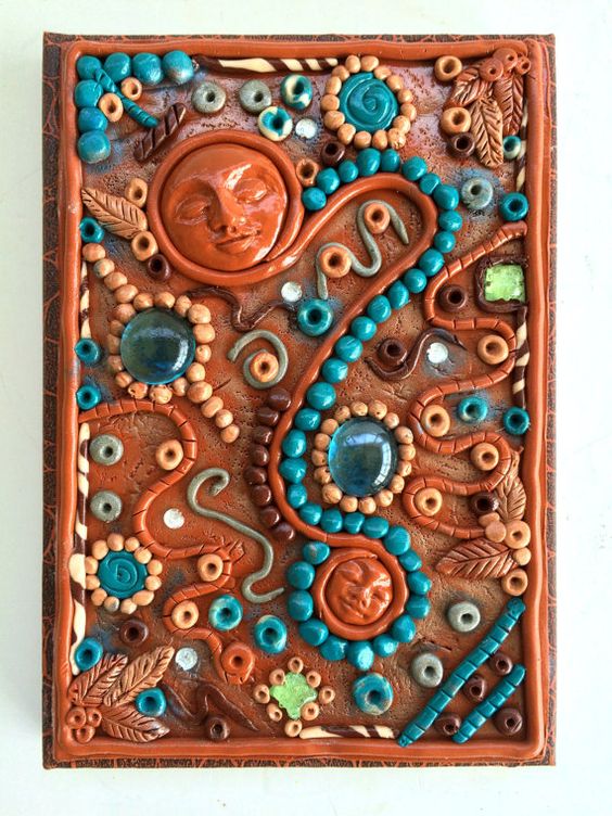 DIY 20 polymer clay notebook cover ideas