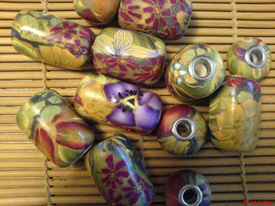 polymer clay pandora beads