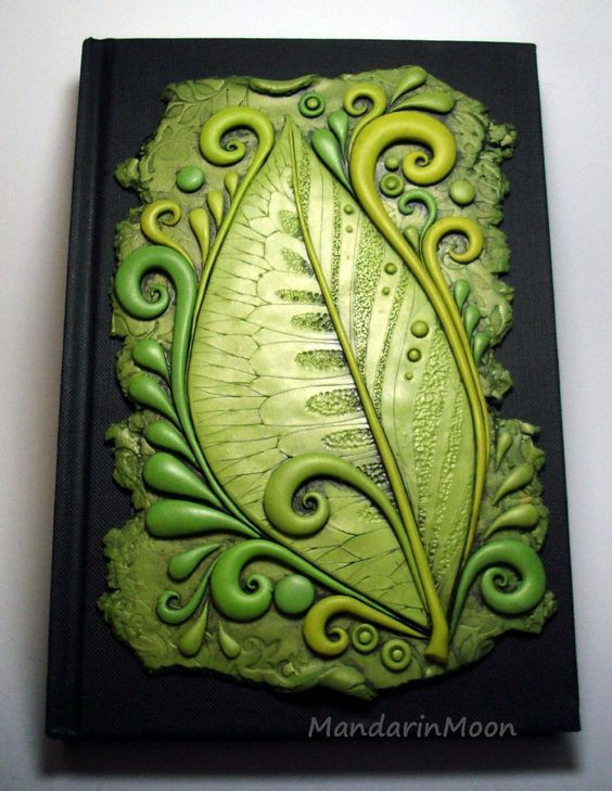 DIY 20 polymer clay notebook cover ideas