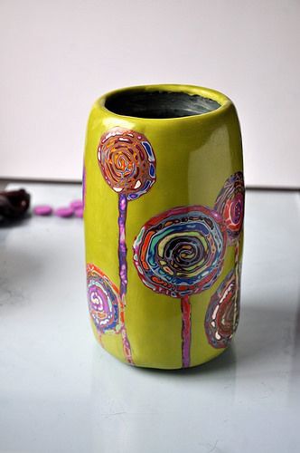 DIY 100 fimo polymer clay vase ideas