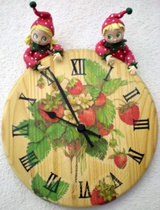 polymer clay clock