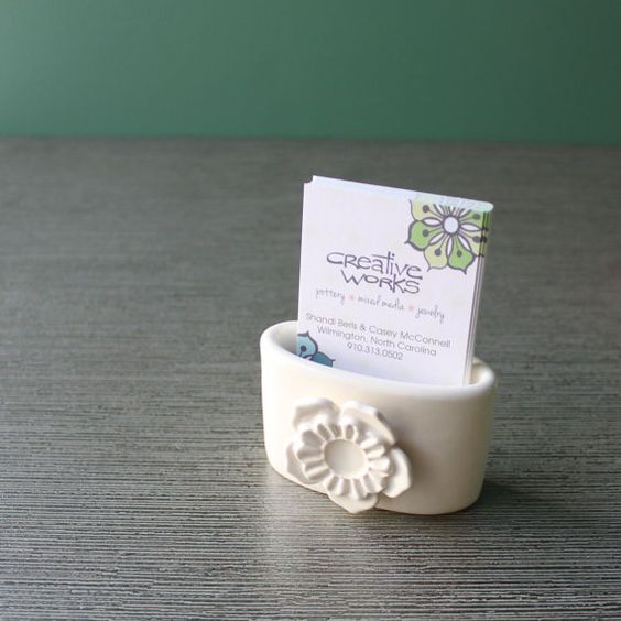 DIY 50 polymer clay business card holder ideas