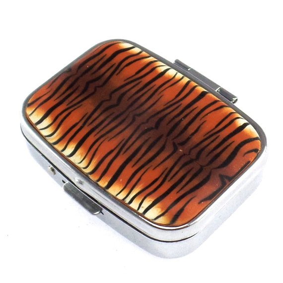 animal print polymer clay box