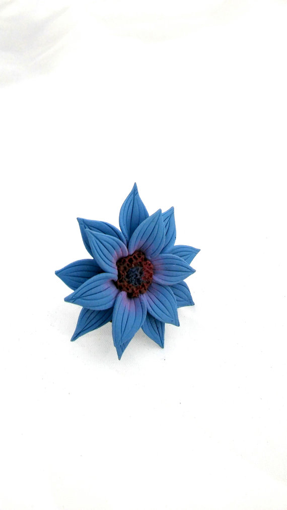 fimo/polymer clay flower ring