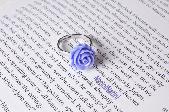 fimo/polymer clay flower ring