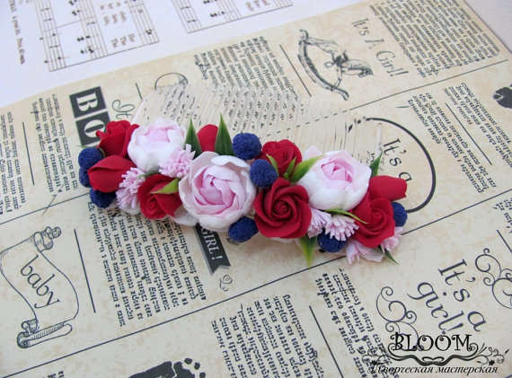 polymer clay hair accessories