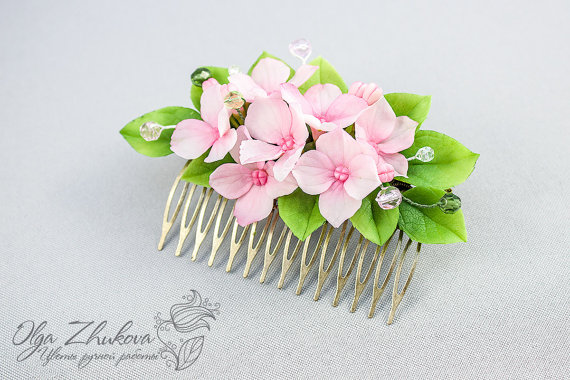 Polymer clay hair accessories