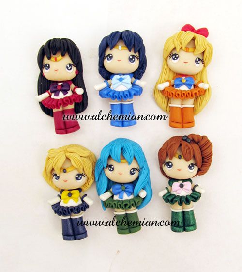 Polymer clay Sailor Moon figurine