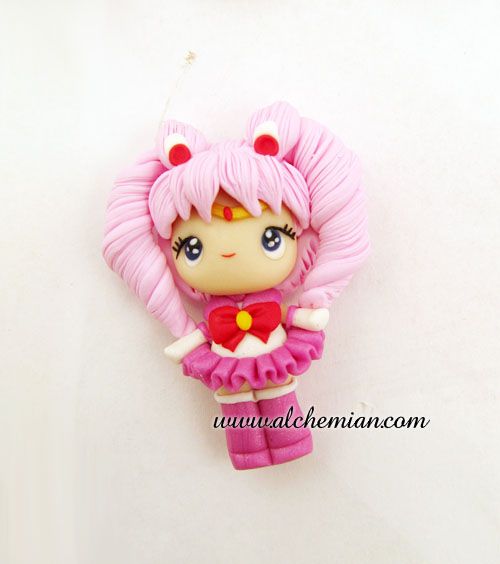 Polymer clay Sailor Moon figurine