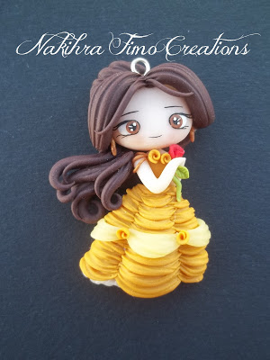 Belle Polymer clay Disney princesses fimo