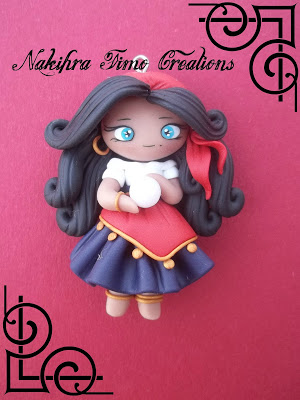 Polymer clay Disney princesses