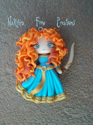 Polymer clay Disney princesses