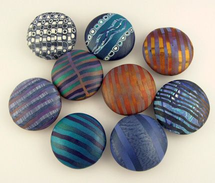 polymer clay blue beads ideas