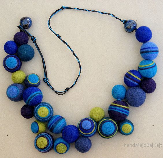 polymer clay blue beads ideas