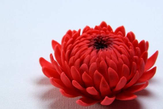 polymer clay flower - Chrysanthemum