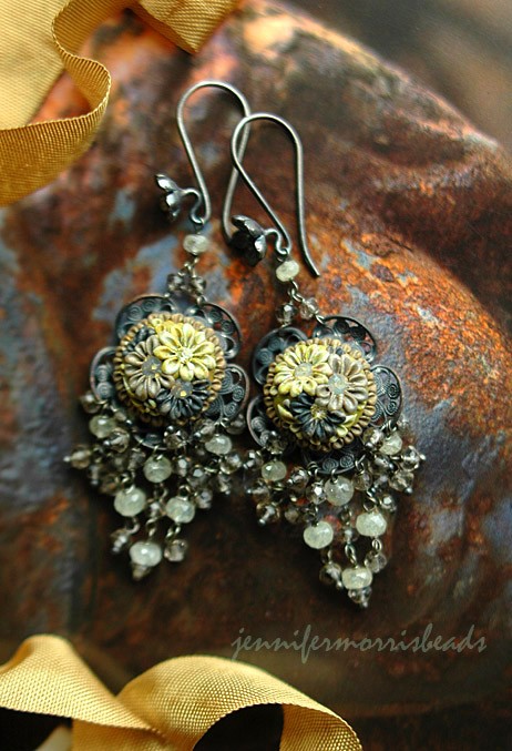 Vintage polymer clay earrings ideas