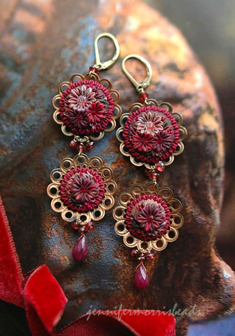 Vintage polymer clay earrings ideas