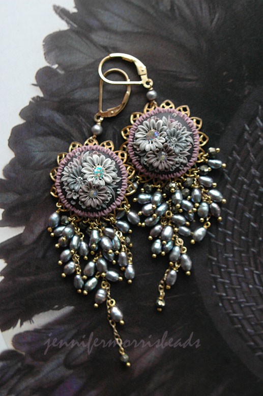 Vintage polymer clay earrings ideas