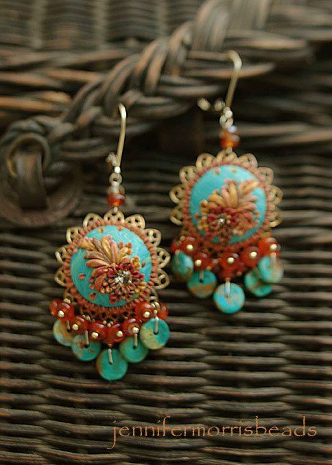 Vintage polymer clay earrings ideas