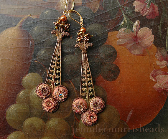 Vintage polymer clay earrings ideas