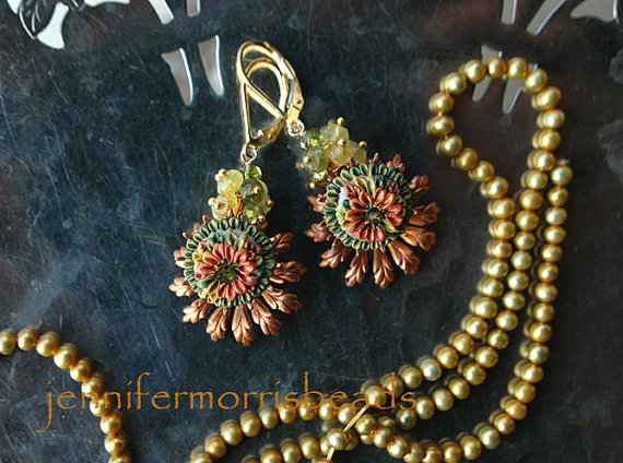 Vintage polymer clay earrings ideas