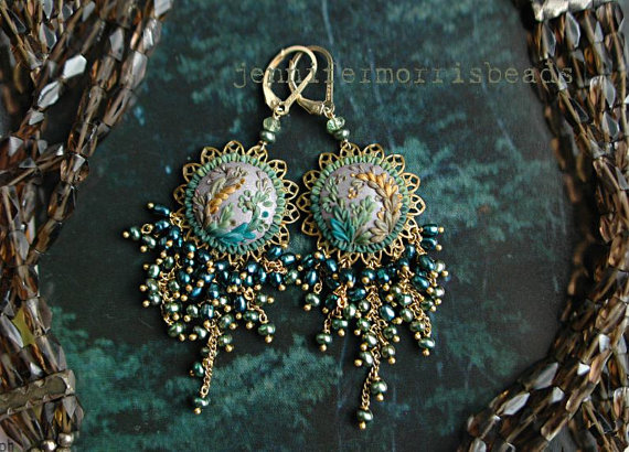 Vintage polymer clay earrings ideas