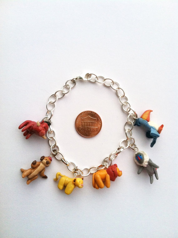 fimo / polymer clay Disney's The Lion King charm bracelet