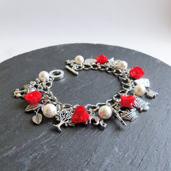 fimo/ polymer clay Red Riding Hood charm bracelet