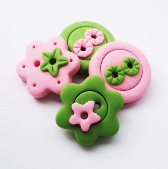 fimo polymer clay buttons