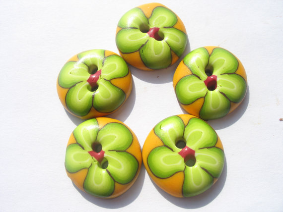 fimo polymer clay buttons