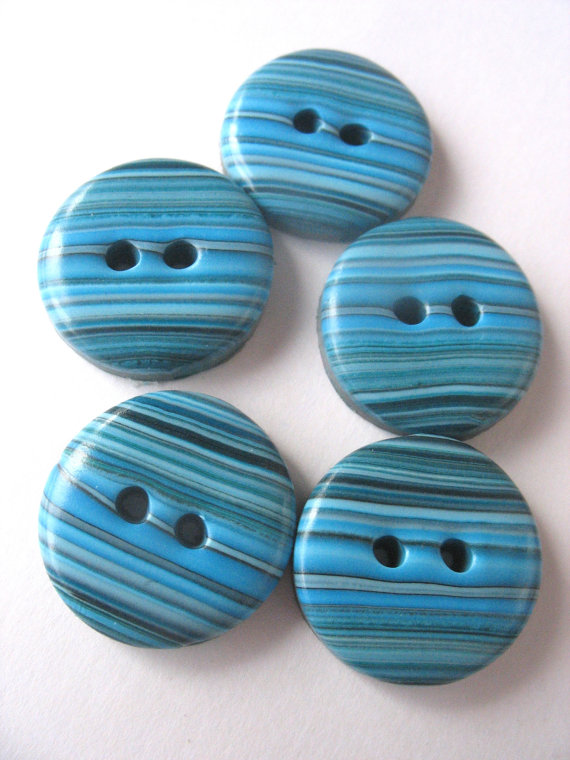 Polymer clay buttons