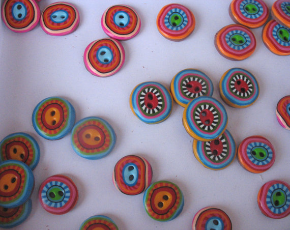 fimo polymer clay buttons