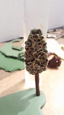 how to make a tree out of clay easy