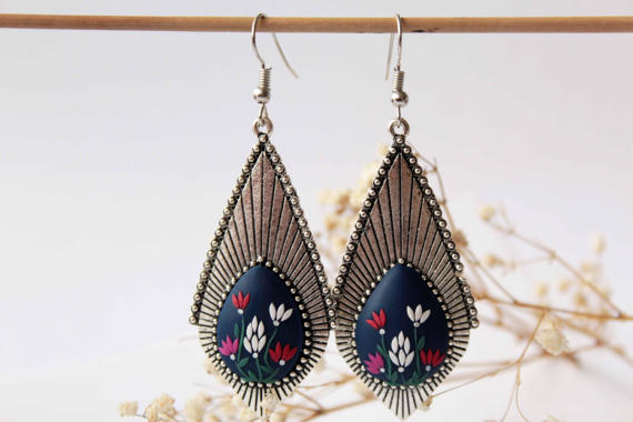 40 Polymer clay colorful earrings ideas