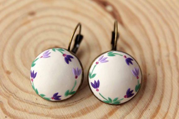 40 Polymer clay colorful earrings ideas