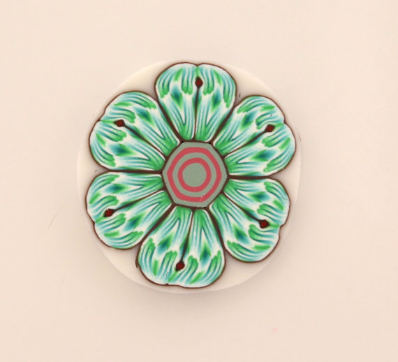 Polymer Clay cane, Flower Cane , millefiori Cane , Unbaked cane , Polymer Cane, Green Cane, Green Flower cane