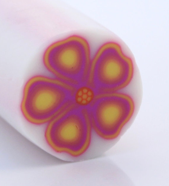 Polymer Clay cane, Flower Cane , millefiori Cane , Unbaked cane , Polymer Cane